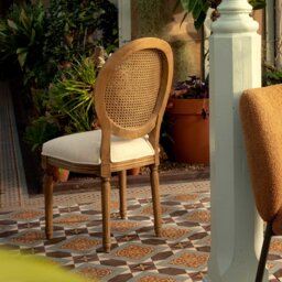 Reina Dining Chair, Grey Rattan - Barker & Stonehouse - thumbnail 2