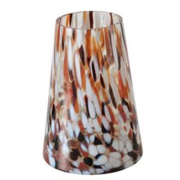 Brown Speckled Vase Glass - Barker & Stonehouse