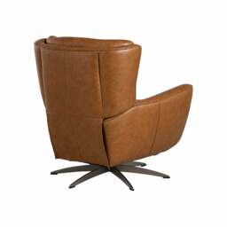 Charfield Swivel Recliner Chair 3015M, Brown Leather - Barker & Stonehouse - thumbnail 6