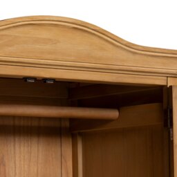 Cecile Double Wardrobe, Neutral Wood - Barker & Stonehouse - thumbnail 4