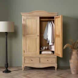 Cecile Double Wardrobe, Neutral Wood - Barker & Stonehouse - thumbnail 2