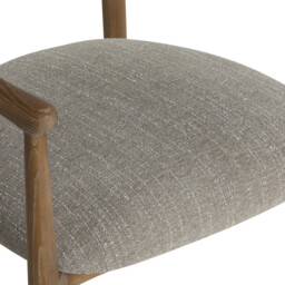 Brading Dining Chair With Arms Light Green+Dusty Oak, Neutral Fabric - Barker & Stonehouse - thumbnail 5