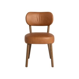 Dove Dining Chair, Brown Leather - Barker & Stonehouse - thumbnail 4
