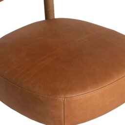Dove Dining Chair, Brown Leather - Barker & Stonehouse - thumbnail 6