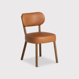 Dove Dining Chair, Brown Leather - Barker & Stonehouse - thumbnail 2