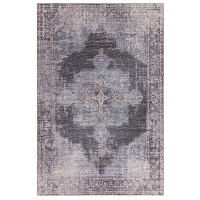 Myla Roya 160x230cm Rug, Square, Grey Cotton Blend - W160cm - Barker & Stonehouse