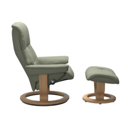 Stressless Mayfair Medium Classic Recliner Chair & Footstool Leather - Barker & Stonehouse - thumbnail 2