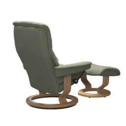 Stressless Mayfair Medium Classic Recliner Chair & Footstool Leather - Barker & Stonehouse - thumbnail 3