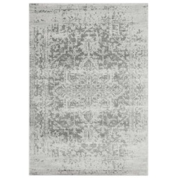 Medallion Grey 120x170cm Rug, Square Polypropylene - W120cm - Barker & Stonehouse - thumbnail 1