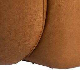 Gardin Swivel Armchair, Brown Leather - Barker & Stonehouse - thumbnail 5
