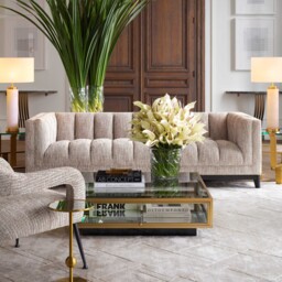 Eichholtz La Belle Carpet Silver Sand 300x400cm Rug, Square Viscose - Barker & Stonehouse - thumbnail 2