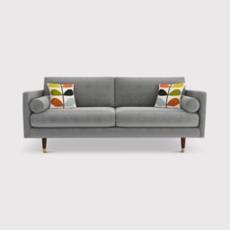 Orla Kiely Mimosa Large Sofa, Grey Fabric - Barker & Stonehouse - thumbnail 1