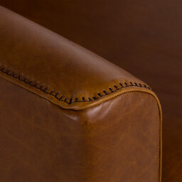 Albard Armchair, Brown Leather - Barker & Stonehouse - thumbnail 4