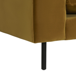 Titan RHF Chaise Corner Sofa, Gold Velvet - Barker & Stonehouse - thumbnail 4
