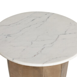 Rossi Large Coffee Table 48.3x48.3x47 cm, Round, White Glass - Barker & Stonehouse - thumbnail 5