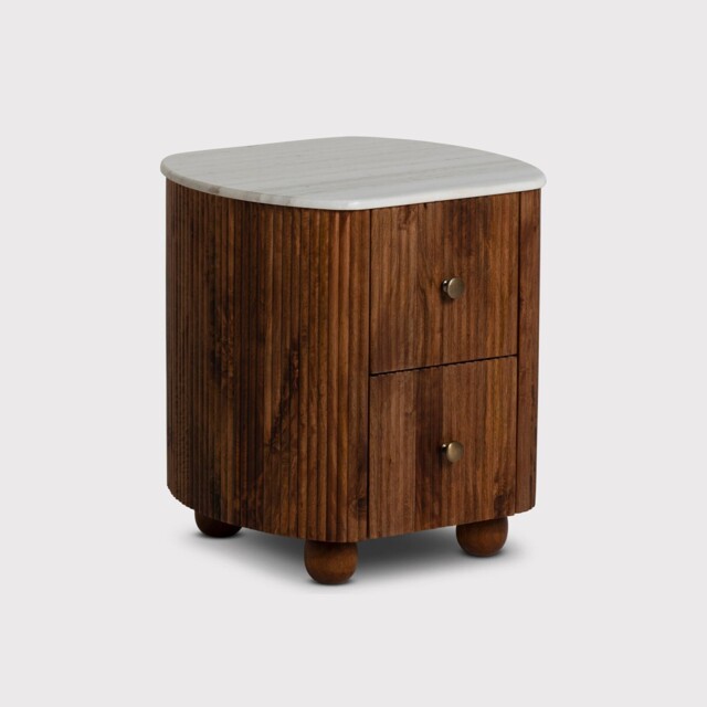 Tasso 2 Drawer Bedside Table, Wood - Barker & Stonehouse - image 1