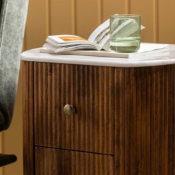 Tasso 2 Drawer Bedside Table, Wood - Barker & Stonehouse - thumbnail 6