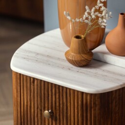 Tasso 2 Drawer Bedside Table, Wood - Barker & Stonehouse - thumbnail 3