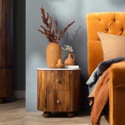 Tasso 2 Drawer Bedside Table, Wood - Barker & Stonehouse - thumbnail 2