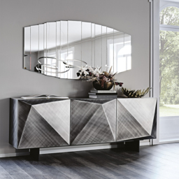 Cattelan Italia Kayak 3 Door Sideboard H73Cm, Grey - Barker & Stonehouse - thumbnail 2