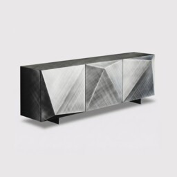 Cattelan Italia Kayak 3 Door Sideboard H73Cm, Grey - Barker & Stonehouse
