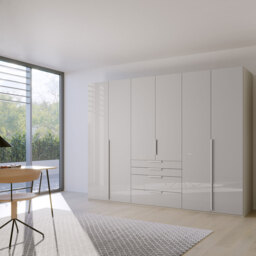 Frans 6 Door 4 Drawer Wardrobe 301Cm, Grey Wood - Barker & Stonehouse - thumbnail 2