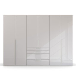 Frans 6 Door 4 Drawer Wardrobe 301Cm, Grey Wood - Barker & Stonehouse - thumbnail 4