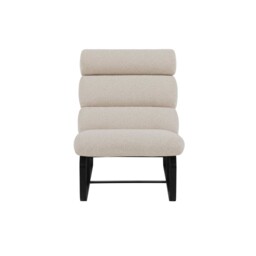Lucien Accent Armchair, White Fabric - Barker & Stonehouse - thumbnail 2
