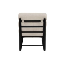 Lucien Accent Armchair, White Fabric - Barker & Stonehouse - thumbnail 5