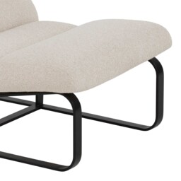 Lucien Accent Armchair, White Fabric - Barker & Stonehouse - thumbnail 3