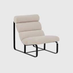 Lucien Accent Armchair, White Fabric - Barker & Stonehouse - thumbnail 1