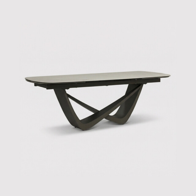 Torvik Extension Table 220/320X100X76Cm, White Ceramic - Barker & Stonehouse - image 1