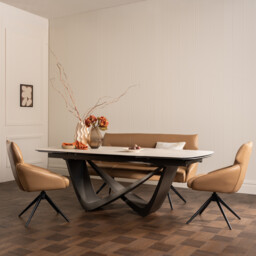 Torvik Extension Table 220/320X100X76Cm, White Ceramic - Barker & Stonehouse - thumbnail 2