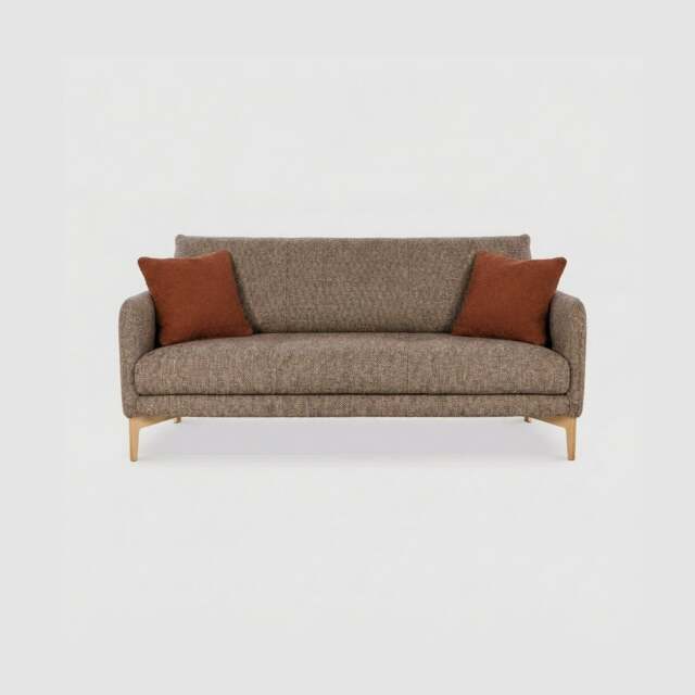 Ercol Aosta Medium Sofa, Brown Fabric - Barker & Stonehouse - image 1
