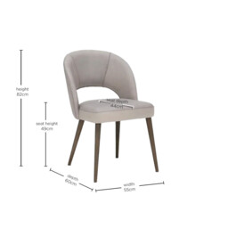 Pure Furniture Beck Dining Chair, Grey Leather - Barker & Stonehouse - thumbnail 5