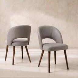 Pure Furniture Beck Dining Chair, Grey Leather - Barker & Stonehouse