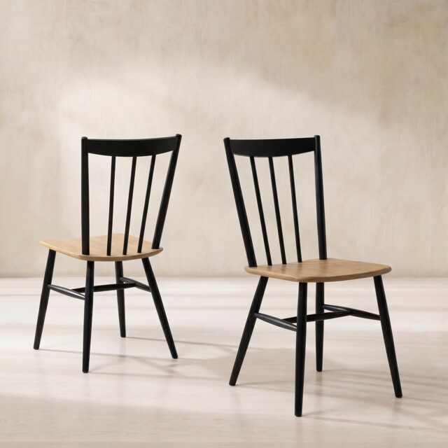 Ercol Monza Dining Chair, Black Oak - Barker & Stonehouse - image 1