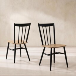 Ercol Monza Dining Chair, Black Oak - Barker & Stonehouse - thumbnail 1