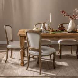 Wingate Dining Chair, Neutral Fabric - Barker & Stonehouse - thumbnail 3