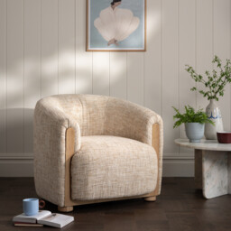Persley Accent Armchair, Neutral Fabric - Barker & Stonehouse - thumbnail 2