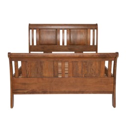 New Frontier 135cm Sleigh Bed, Wood - Double - Barker & Stonehouse - thumbnail 3