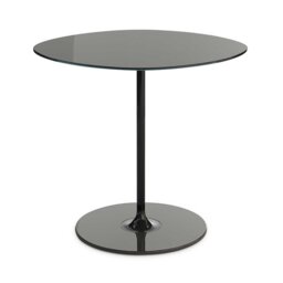 Kartell Thierry Side Table 45x45x45 Black, Round Glass - Barker & Stonehouse - thumbnail 3