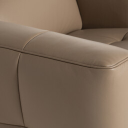 Rochester Armchair Power Recliner with Head Tilt, Neutral Leather - Barker & Stonehouse - thumbnail 4
