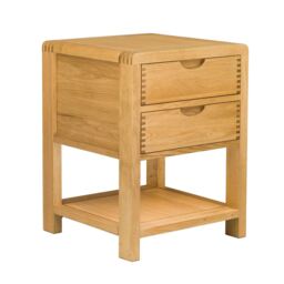 Ercol Bosco 2 Drawer Bedside Cabinet, Neutral Oak - Barker & Stonehouse - thumbnail 5
