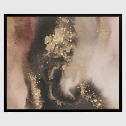 Chocolate Noir Ii Abstract Framed Canvas Print, Square, Brown - Barker & Stonehouse