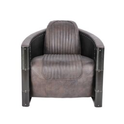 Timothy Oulton Aviator Tomcat Armchair, Black Leather - Barker & Stonehouse - thumbnail 2