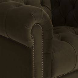 Ullswater 4 Seater Chesterfield Sofa, Green Velvet - Barker & Stonehouse - thumbnail 3