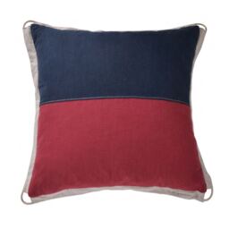 Timothy Oulton Signal Cushion Large, Square, Navy Fabric - Barker & Stonehouse