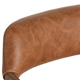 Ames Dining Chair With Arms, Brown Leather - Barker & Stonehouse - thumbnail 6