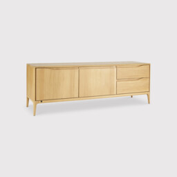 Ercol Romana Wide Ir Tv Unit, Neutral Oak - Barker & Stonehouse